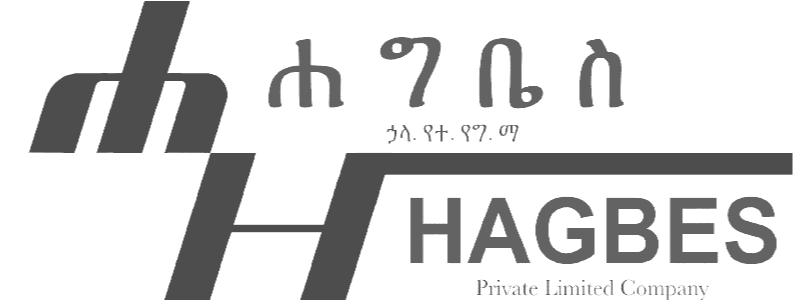 HAGBES Private Limited Company logo with Ethiopian script above and company name below.