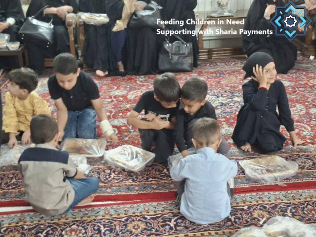 Children receiving food donations supported by crypto, highlighting the role of ETH in facilitating aid for needy children.