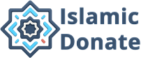 Islamic Donate Charity official logo with a stylized blue asterisk emblem.
