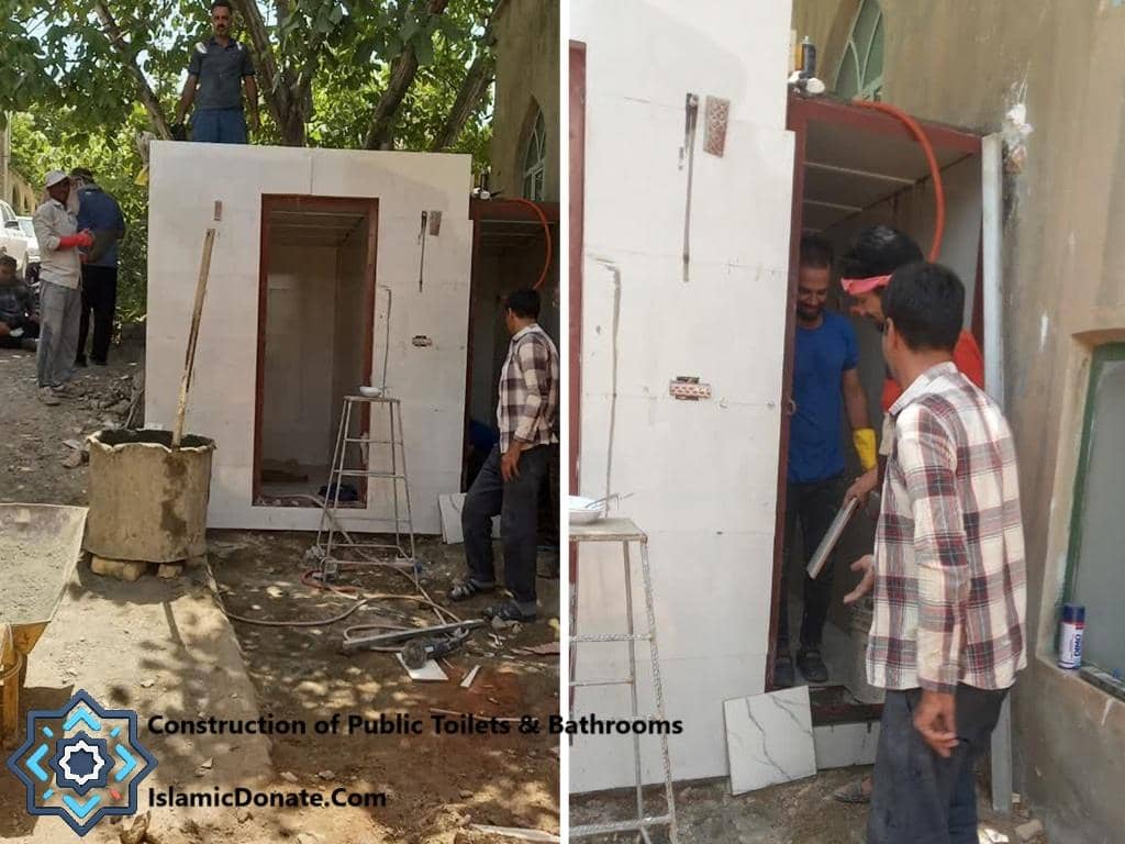 Construction of public toilets and bathrooms in Palestine. Support displacement families. Donate crypto via USDT.