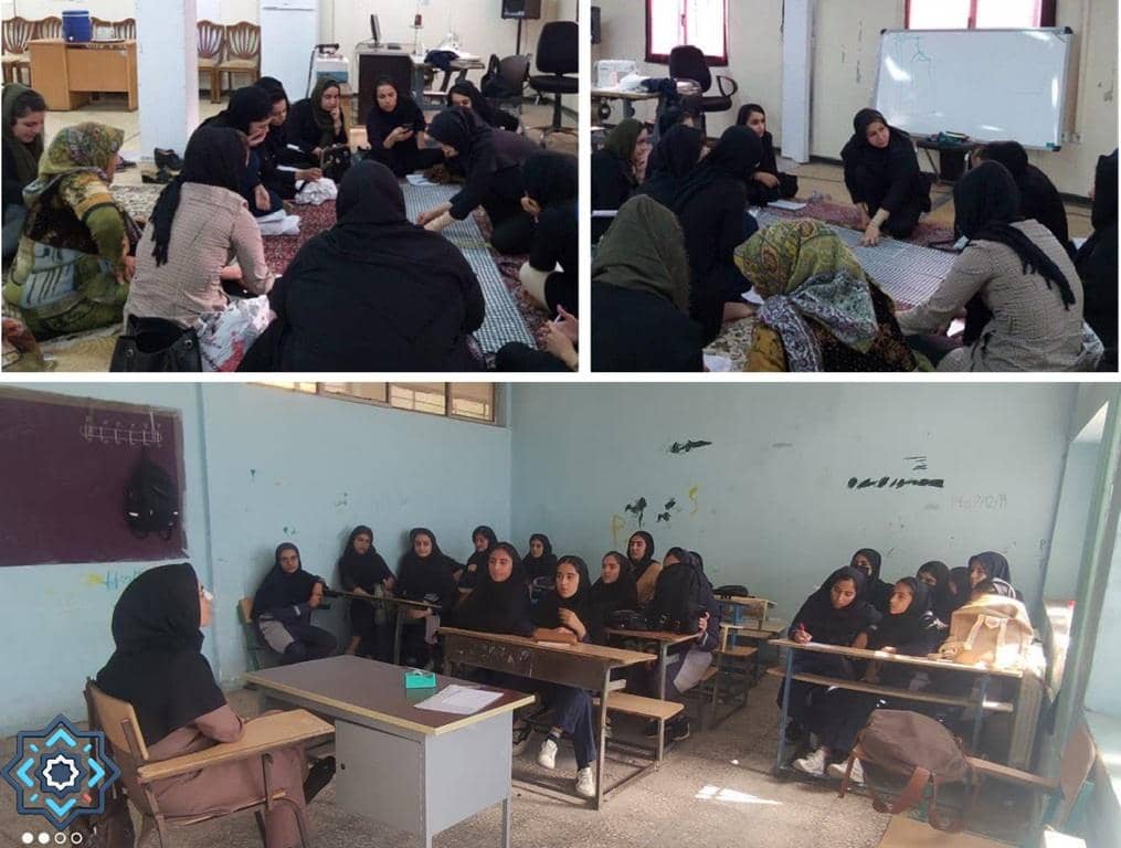 Group of women engaged in discussion and education sessions, supported by crypto donations like ETH, for women's health and empowerment programs.