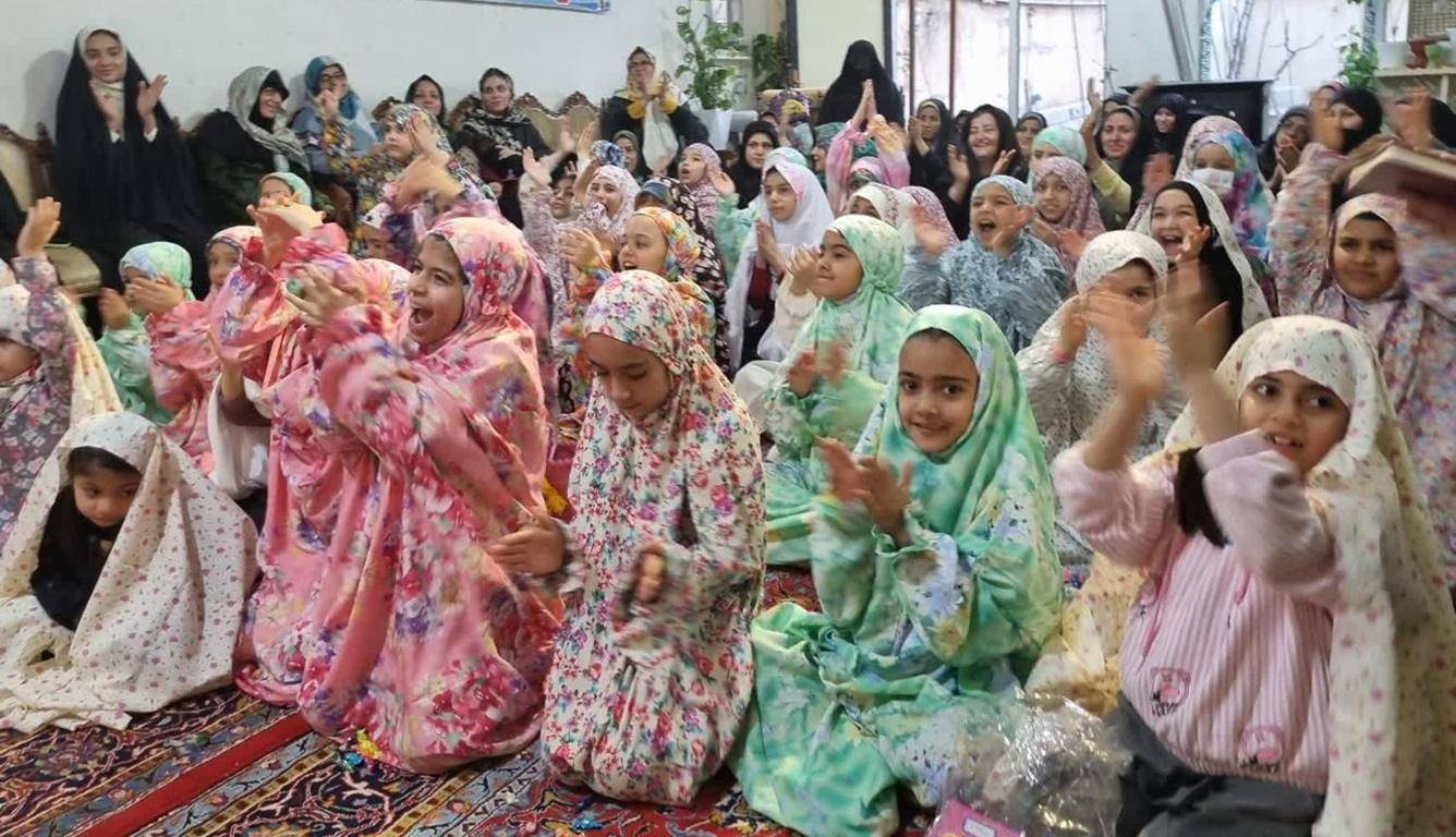 Children in festive attire clapping, celebrating Eid al-Fitr, with a focus on the act of giving Zakat al-Fitr in 2026, facilitated by cryptocurrency donations like USDT.