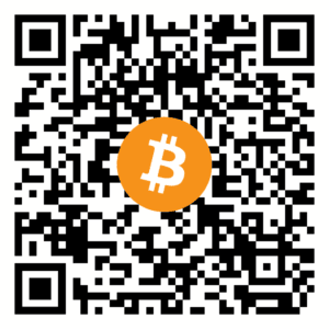 QR code for Bitcoin donations to an Islamic charity, facilitating anonymous zakat and sadaqah.