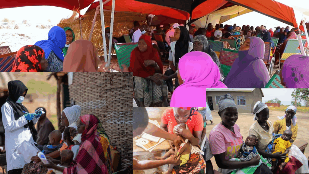 Women's health workshop participants discuss hygiene, self-care, and maternal health, with crypto donations in BTC supporting vital resources for thriving families.