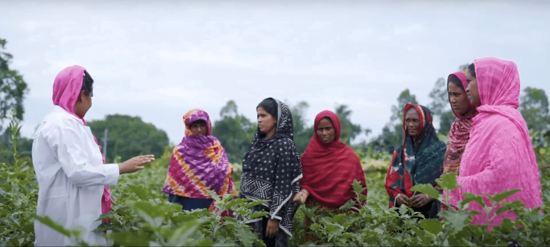 Women's healthcare workshop in a field, aided by crypto donations via SOL, focusing on hygiene, wellbeing, motherhood and self-care for women.