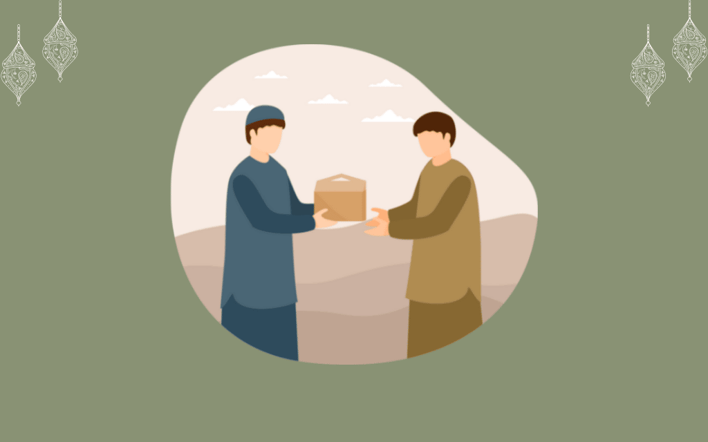 Two men exchange a package, symbolizing project definition and execution with crypto assistance via BNB. Reliable local trustees define, execute, monitor, and inspect crypto charitable projects.