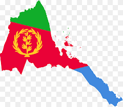 Outline map of Eritrea with its flag superimposed. Donation support provided via ETH.