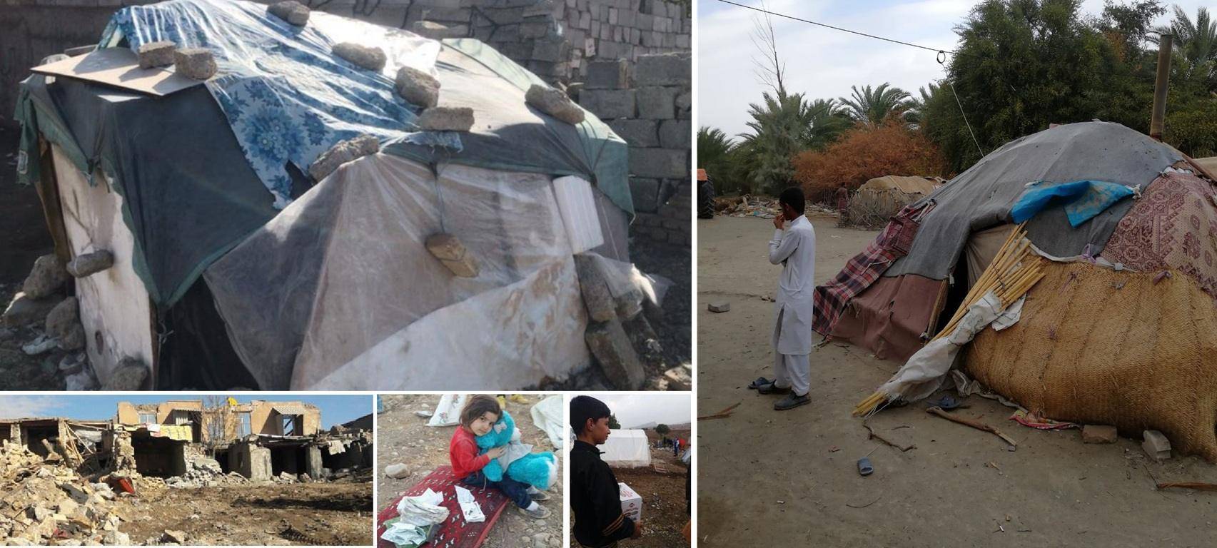 Ramadan aid depicts makeshift shelters, a child holding a toy, and a boy carrying a box, representing the urgent need for support for struggling Muslim families, with crypto donations like ETH enabling swift relief.