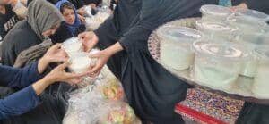 Honoring women during Ramadan 2025 with distributed meals, including support from BTC donations. Charity distributing suhoor and iftar meals.