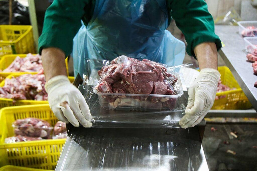 Qurbani meat packaging, enabled by crypto donations, providing relief to families in need across Africa and Asia. Funded by USDT.