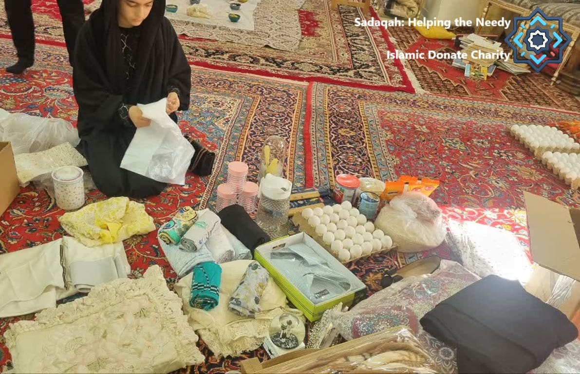 Sadaqah for Month of Safar packages with eggs and clothing funded by USDT to protect family and helping the needy.
