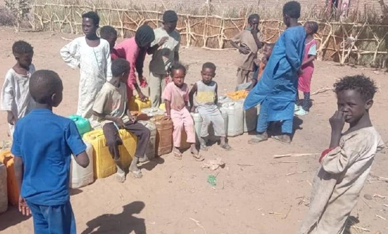 Children in Eritrea gather for water aid to end food insecurity via USDT. Help needy families through our Islamic Charity.