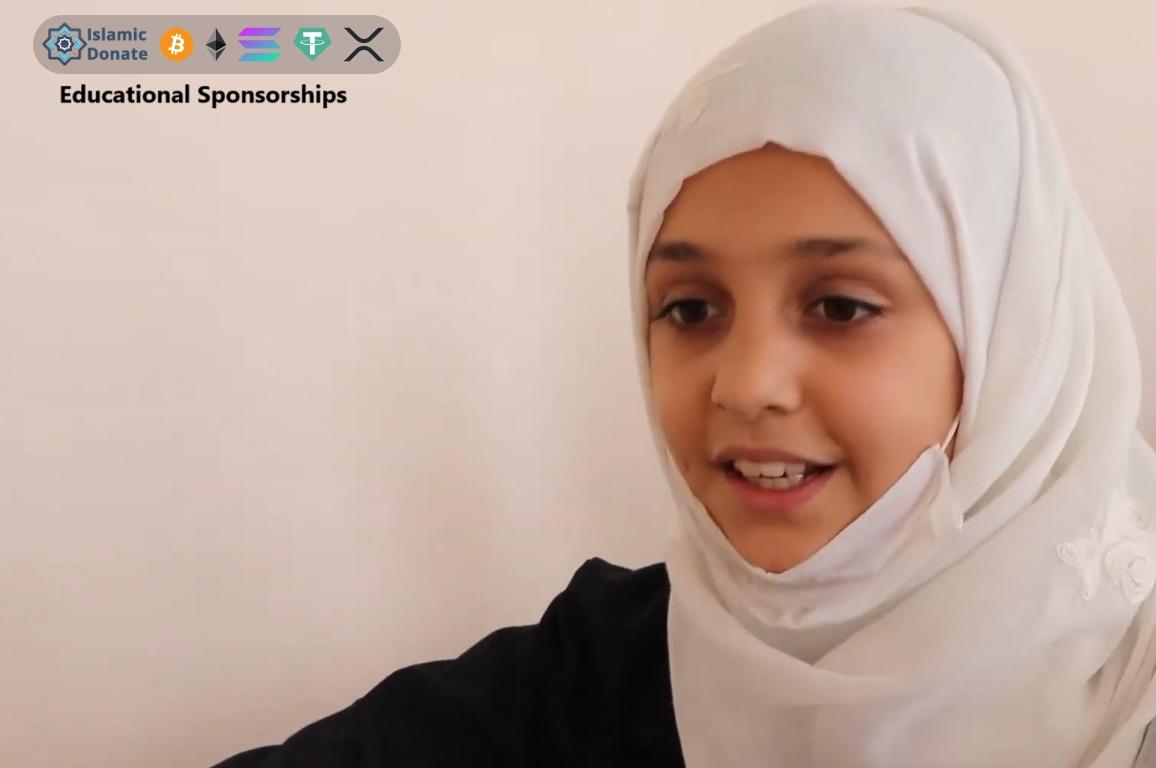 Educational sponsorships for numeracy training. A girl student learns through Litecoin crypto aid for literacy development.