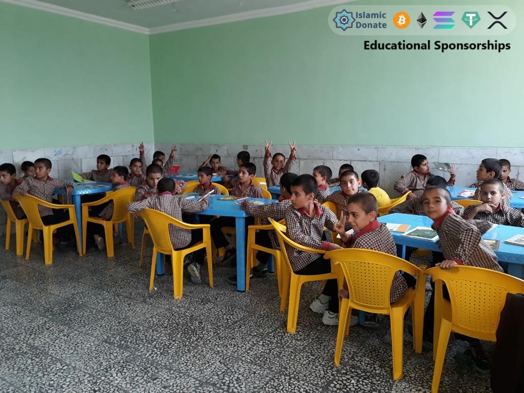General literacy and numeracy training for boys with educational sponsorships and Bitcoin blockchain crypto donations.