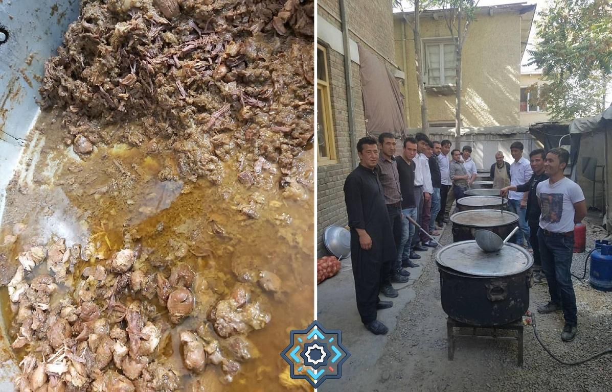 Qurbani crypto charity meat cooked for families funded by USDC donations during Eid al-Adha humanitarian relief operations.