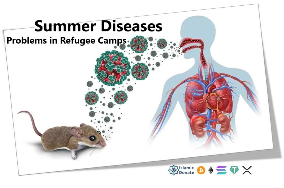 Rat spreads pathogens into human respiratory system in Gaza refugee camps. Help stop disease outbreaks with your USDT gift.