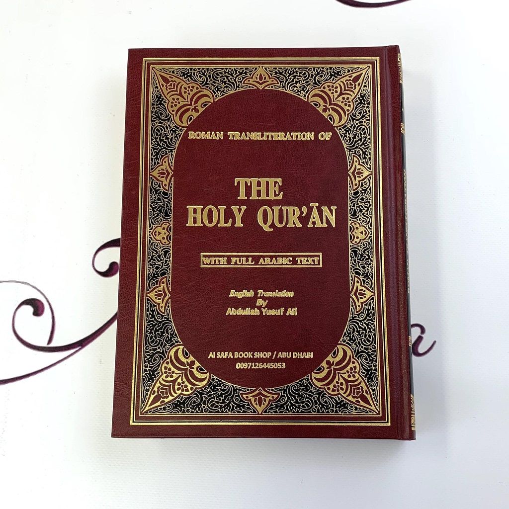 The Holy Quran with Roman transliteration and English translation by Abdullah Yusuf Ali, available for crypto donation via ETH.