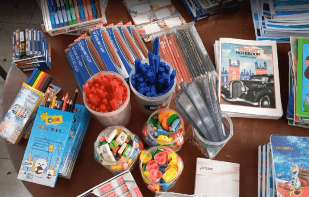 Back to school supplies donated via Ripple (XRP) for 200 orphans, including notebooks, pens, and pencils, enabling education in disadvantaged communities.