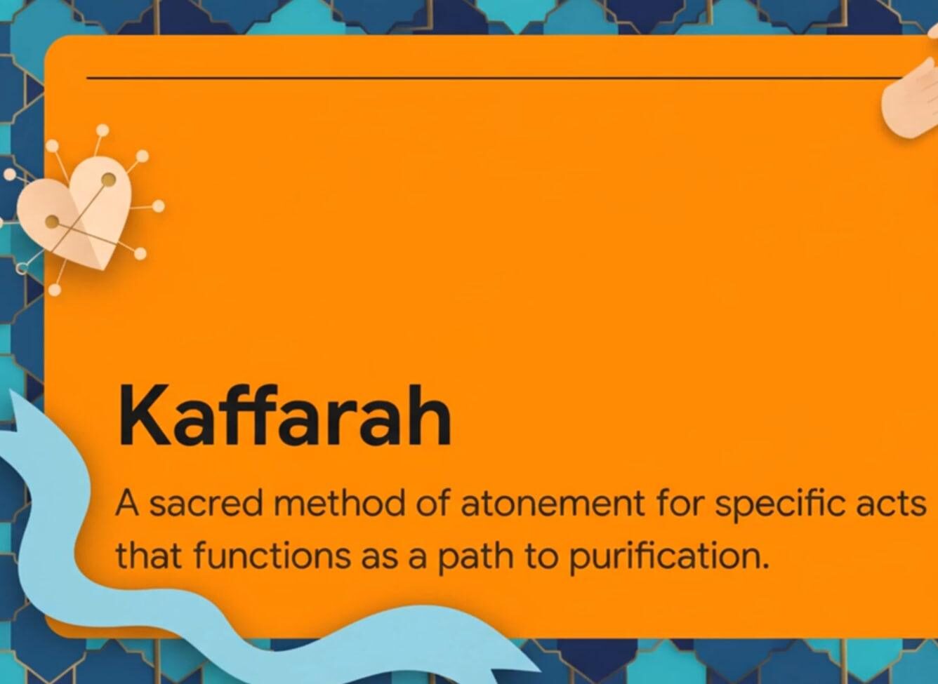 Kaffarah definition: A sacred method of atonement for specific acts that functions as a path to purification. Donate with crypto like XRP for Kaffarah.