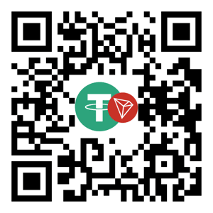 USDT on TRC-20 QR code for crypto donations. Silent giving charitable contributions.