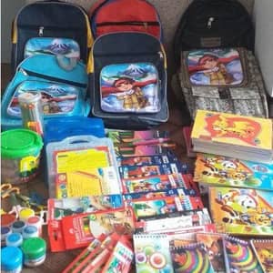 Backpacks and school supplies for 200 orphans sponsored by crypto donations, including BTC, to support education in disadvantaged communities and for a brighter future.