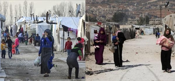 Refugee camp in Lebanon with families needing warm clothes and blankets this autumn. Donations accepted via SOL for immediate relief.
