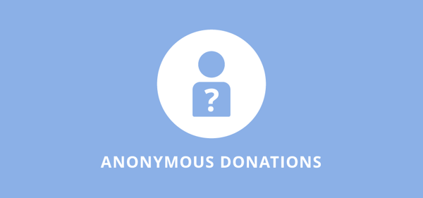 Anonymous donations icon with a question mark inside a circle, representing sincerity, charity, and Islamic values. Donate crypto via USDT.
