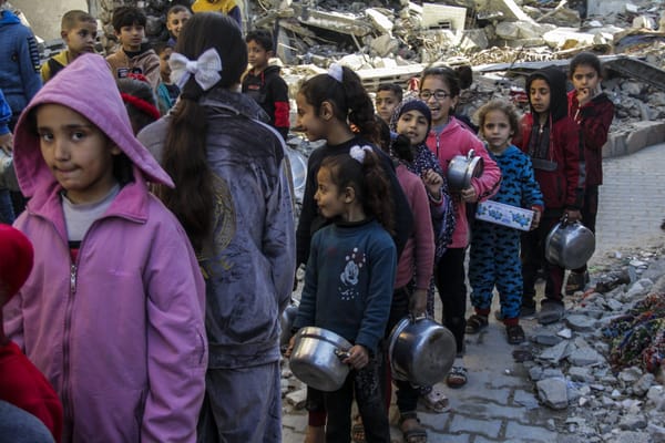 Children Rafah Gaza food donation