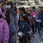 Children Rafah Gaza food donation