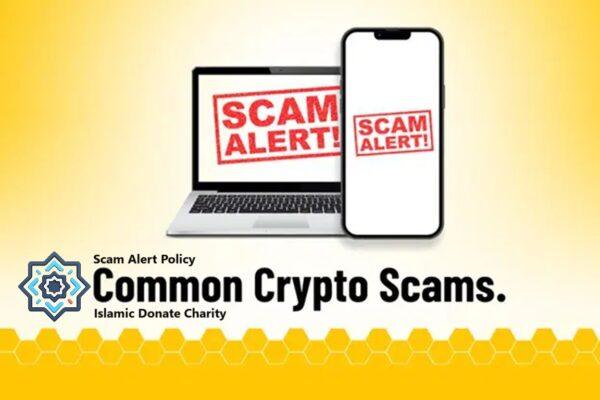 Scam Alert Policy Fraud Prevention Islamic Cryptocurrency Donate Charity